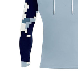 เสื้อตกปลาแขนยาวสั่งทำพิเศษ ป้องกันรังสียูวี UPF 50+ โพลีเอสเตอร์ 100% ยืดได้ 4 ทิศทาง ระบายอากาศได้ดี มีฮู้ด ไซส์ใหญ่ - Product Image 6