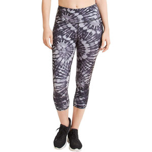 Women's High Waist Cropped <b>Leggings</b> <b>Tie</b> <b>Dye</b> Print Stretch Knitted Sporty Style All Seasons Spandex Polyester - Product Image 1