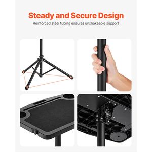 Supporto da scrivania per bici regolabile, pieghevole e antiscivolo con supporto triangolare e multi-slot - Product Image 6