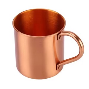 Taza de Cobre Esmaltada con Diseño Impreso, Estilo Moscow Mule, Acabado Liso para Bar, Cocina o Restaurante - Product Image 4