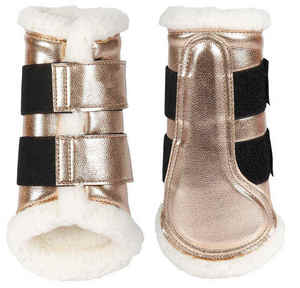 Bottes de protection pour chevaux d'équitation de qualité supérieure, tissu extérieur doux et confortable, fourrure intérieure. - Product Image 1