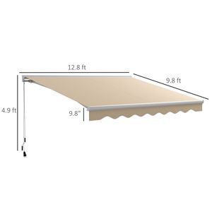 Toldo Eléctrico Color Crema 13x10 con LED y Control Remoto, Calentador de Patio Fácil de Usar para Extensión y Retracción en Exteriores - Product Image 3
