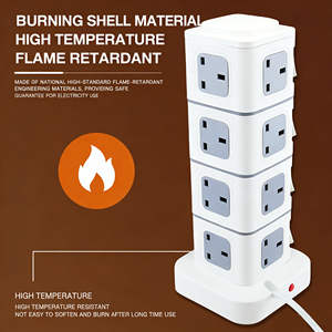 EU/UK/AU 10A CN Office Home Use USB <b>Universal</b> New Upright Multi-Sided <b>Socket</b> Independent Overload Switch Surge Protection - Product Image 5