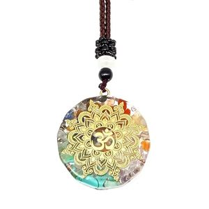 Om Mandala 24K Gold Plated Om Symbol Necklace with Pearl Accent and 30-Inch Adjustable <b>Rope</b> <b>Chain</b> for Men - Product Image 3