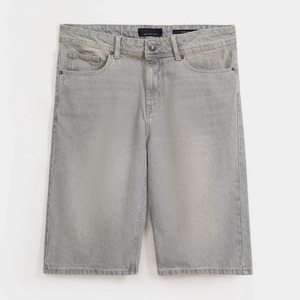 Pantalones cortos de mezclilla para hombre al por mayor, estilo casual, rectos, holgados, hasta la rodilla, para uso urbano, personalizados - Product Image 2