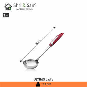 Ultimo ทัพพีสแตนเลสภาชนะพรีเมี่ยมสำหรับการให้บริการและการเท - Product Image 1