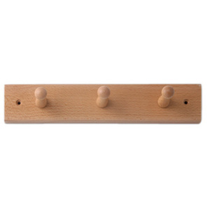 Wood Coat Hook Hanger Railing Hook Rack <b>Wall</b>-Mounted Best Selling Wooden Coat Rack Most Selling - Product Image 4
