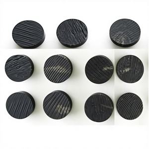 Boutons plats vierges écologiques en buffle noir de jais personnalisables pour accessoires de mode en tissu et artisanat naturel - Product Image 6