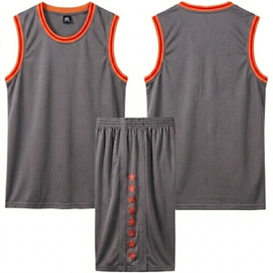 100%Polyester Custom Sleeveless Basketball Top Jersey with Shorts Set Quick Dry Digital Printing Basketball Shirts - Product Image 6
