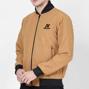 Chaqueta bomber para hombre con estilo y logotipo personalizados, de alta calidad, talla grande, informal. - Product Image 2