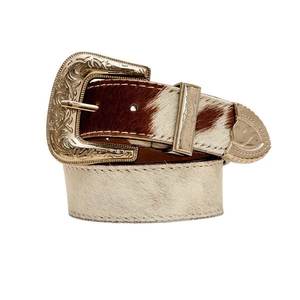 FAZMAX CORPORATION Cinturón Casual de Cuero Vacuno Estilo Western Vintage con Hebilla Rectangular de Acero, Cuero Genuino Duradero, 3.5cm X 125cm - Product Image 5