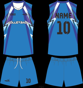 Tenue de volley-ball haute performance personnalisable avec logo d'équipe, maillot et short respirants pour les matchs. - Product Image 2