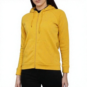เสื้อสเวตเตอร์มีฮู้ดสำหรับผู้หญิง แขนยาว สีพื้น ผ้าฝ้าย 100% ถักทอ ระบายอากาศได้ดี เสื้อลำลองสำหรับฤดูใบไม้ร่วง - Product Image 3