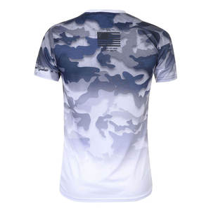 เสื้อยืดคอกลมแขนสั้นสีดำสำหรับผู้ชาย พิมพ์ลายโปโลทั่วตัว ทรงลำลอง ใส่สบาย - Product Image 6