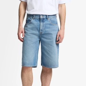 Nouvel Arrivage Ensemble Short en Jean Uni pour Homme Style Urbain Écologique Respirant de Haute Qualité - Product Image 6