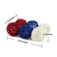 Ornements en rotin tressé à la main, sphères en osier naturel pour centres de table bohèmes, mariages, Noël, fêtes, décorations DIY