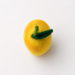 Mahaguthi <b>Craft</b> with Conscience Yellow Mango Shape Felt <b>Craft</b> Fruit Table Decor Gift Item Kids Toys for 3-6 Years 6cm Length - Product Image 5