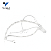 Aiguillette décorative de haute qualité, couleur argent, à sangle unique, pour bannière de régiment