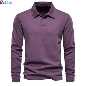 Polo Casual de Verano para Hombre, Unisex, a la Moda, de Color Sólido, Talla Grande, Manga Larga, con Logotipo Bordado en la Parte Delantera, Transpirable - Product Image 4