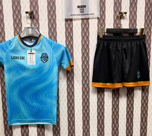 New Stylish Design Unisex Soccer Uniform Custom Made Short 100% <b>Polyester</b> Breathable Quick Dry Printed Crew Neck Soccer Jersey - Product Image 2