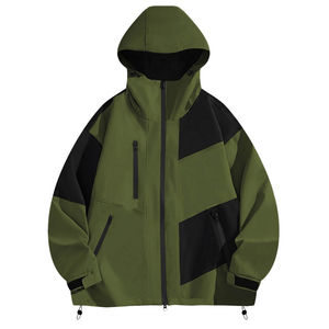 Chaqueta Cortavientos Adidas Techwear para Hombre, Impermeable, con Capucha, Estilo Urbano, Diseño Color Block, Táctica y Resistente al Viento - Product Image 4