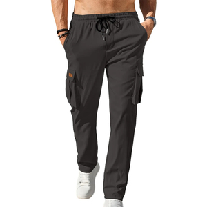 Men's Premium Cotton <b>Cargo</b> <b>Pants</b> with Multiple Utility Pockets Relaxed Fit Breathable Fabric for Casual Wear <b>Work</b> Travel Hiking - Product Image 1