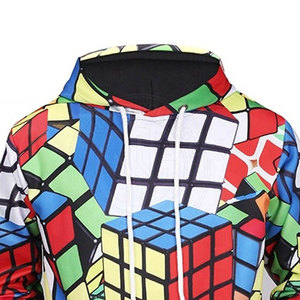 เสื้อฮู้ดดี้ผู้ชายดีไซน์ใหม่ สีสันตามสั่ง ราคาสมเหตุสมผล สไตล์สตรีทแวร์ ฮิปฮอป พิมพ์ลายแบบซับลิเมชั่น - Product Image 3