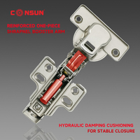 Consun Herrajes Muebles - Charnières à fermeture automatique pour meubles de 35 mm - Quincaillerie pour armoires de cuisine - Charnières hydrauliques à fermeture douce pour meubles