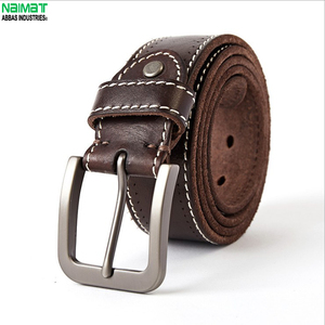 Ceinture en cuir de vache avec boucle en alliage IMBOYS pour homme, style western cowboy - Durable et écologique - Product Image 1