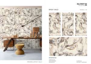 Azulejo de Porcelana Pulido de Gran Formato de Lujo, 600x1200, para Pared y Suelo, Diseño Moderno para Interiores y Exteriores - Product Image 2