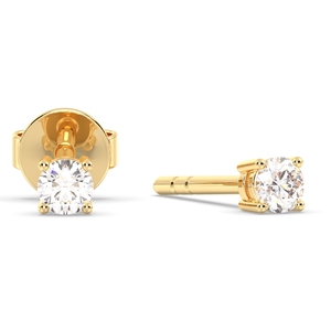 REYES CVD HPHT Lab Grown Diamond Screw Back Stud Earrings For Women Customized 14K Solid Gold Daily Wear Fine Jewelry - Product Image 6
