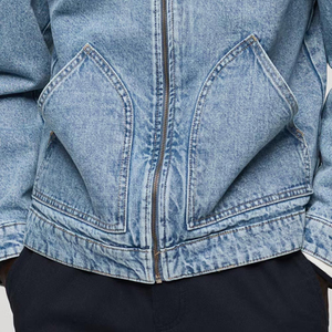 Chaqueta de Mezclilla para Hombre al por Mayor, Casual, de Color Sólido, Cierre de Botón, Corte Ajustado, Prenda Exterior de Algodón, Diseño de Moda de Alta Calidad - Product Image 6