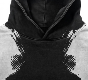 เสื้อสเวตเตอร์แบบกอธิคแนวสตรีทของผู้ชายเสื้อแบบสวมหัวสีพื้นแนววินเทจ - Product Image 2