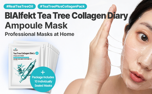 Mascarilla Facial Coreana de Colágeno y Árbol de Té de 30 Días, Ampolla en Gasa Purificante para Acné y Poros, K-Beauty OEM 25ml - Product Image 2