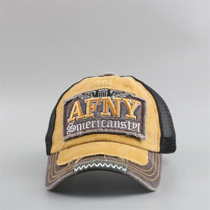 American-style New Washed <b>Baseball</b> <b>Cap</b> for Men, Large Head Circumference, Curved Brim, Denim Distressed Style That Makes the - Product Image 3
