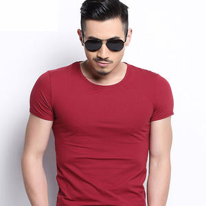 Camiseta Básica Premium para Hombre, Corte Ajustado, Color Liso, Tela de Algodón Suave, Cuello Redondo, para Uso Casual, Venta al Por Mayor y OEM - Product Image 5