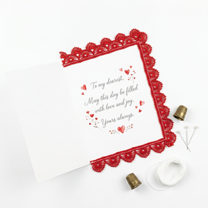 Encaje de Guipur GPO de Lujo Ecológico con Patrón de Abanico Rojo de 15mm, Personalizable, Venta al por Mayor, Accesorios para el Cabello, Decoración del Hogar, Manualidades - Product Image 2