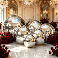 Grande boule miroir brillante réutilisable en PVC, ballon bulle gonflable géant pour la décoration de scène, mariage, festival, événement, toile de fond