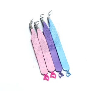 แหนบต่อขนตา Beauty Eyelash Volume Tweezers แบบญี่ปุ่น 45 90 องศา สีชมพู ดอลลาร์ สแตนเลสสตีล ป้องกันแม่เหล็ก จับขนตาได้อย่างสมบูรณ์แบบ - Product Image 5