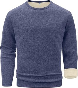 Chemise Homme Grande Taille en Laine Mérinos Coupe Ample Flanelle Épaisse Manches Longues Surchemise Décontractée Confortable Respirante Unie Bouton Unique - Product Image 1