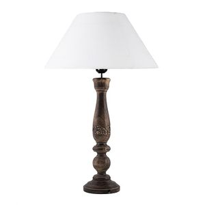 Lámpara de Mesa Inalámbrica Tradicional de PVC con Pantalla de Tela y Luz Cálida para Decoración de Sala de Estar - Product Image 2