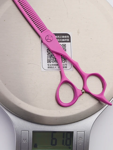 Ciseaux de coiffure professionnels Tegra en acier inoxydable chirurgical pour droitiers, 28 dents, manche moyen, kit pour barbier - Product Image 5