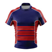 Camisetas de Rugby Transpirables de Alta Calidad con Impresión Personalizada, Colores y Logotipos a Medida, 100% Poliéster, Servicio OEM