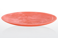 Assiette de service en résine faite à la main de 12 pouces avec motif marbré, forme ronde, passe au lave-vaisselle, écologique, pour la décoration de la maison et de la cuisine