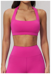 Top Class Women Square <b>Neck</b> Sports <b>Bra</b> With Logo Band Wireless Workout Top Fitness Sports <b>Bra</b> For Women - Product Image 2