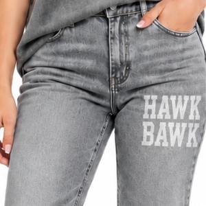 Jean en denim coupe bootcut personnalisé pour femme, taille haute, vintage, doux, en spandex/coton, séchage rapide, 220g, été, toutes saisons, coupe classique - Product Image 4