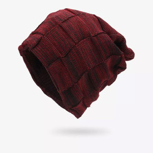 Bonnet en tricot unisexe 100% laine, couleur unie, chapeau d'hiver décontracté, fait main pour adultes, circonférence de tête réglable - Product Image 3