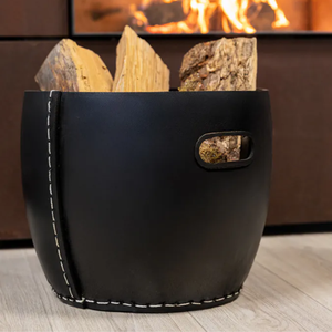 Cesta de goma reciclada hecha a mano y duradera para troncos de madera, maceta de estilo clásico para interiores y exteriores, procedente de Vietnam. - Product Image 4