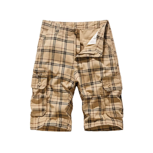 Shorts Boxers Mi-Longs Décontractés en Coton à Carreaux pour Hommes – Vente en Gros, Motif Personnalisé, Fabricant OEM - Product Image 1