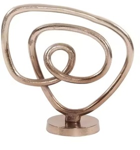 Best Seller Metal Sculpture Abstract Art Figurine Decorative Home Living Room Table Decor Accent - Product Image 1